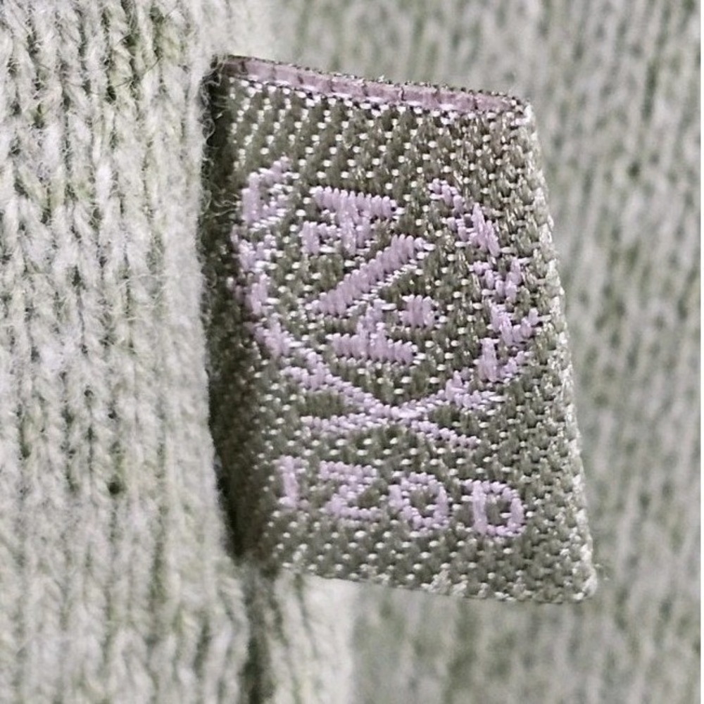 IZOD Argyle Sweater Mens L Green V-Neck Long Sleeve Knit Pullover Y2K Preppy - Picture 7 of 9